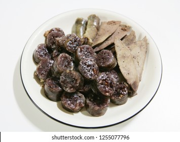 Sundae (It is a type of blood sausage in Korean traditional food) Korean sausage