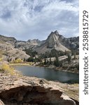 Sundance peak overlooking lake on top of mountain