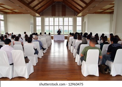 Sunday Community Service In The Small Chapel