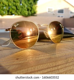 Sunday, December 2 2019 - Phoenix, AZ: Ray Ban Copper Flash Sunglasses