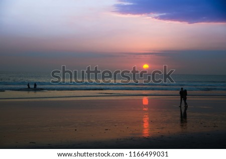 Sundown on Balibeach