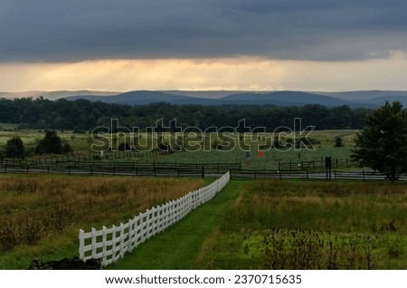 Sundown on the Gettysburg Battlefields