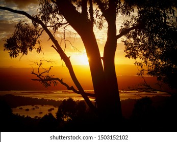 Sundown Over The Noosa River