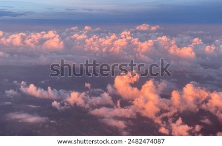 Sundown. Sunset and Clouds over Geneva. June 2024
