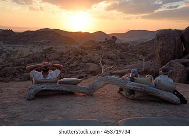 Sun-downer, Damaraland, Namibia