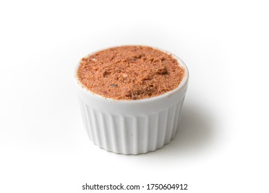 Sun-dried Tomato Paste. Dried Tomatoes Paste Isolated On White Background.