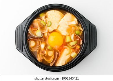 Sundubu Jjigae On White Background