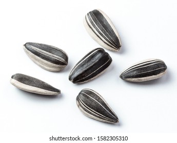 Sunflower Seeds Isolated White Background