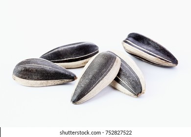 Sunflower Seeds Isolated White Background