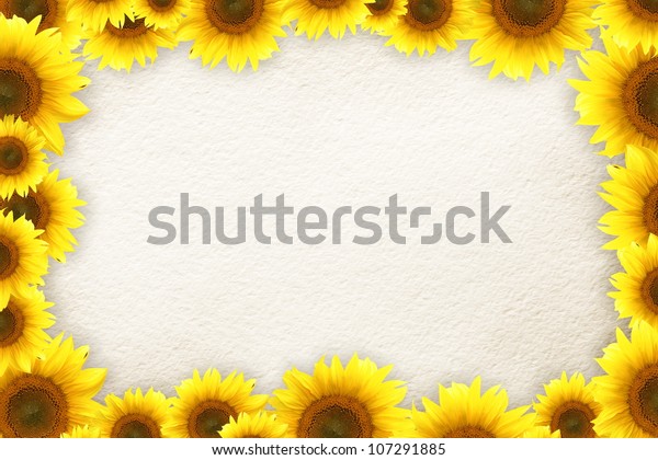 Sunflowers frame for your\
text