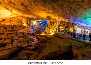 Sung Sot Cave In Halong Bay, Vietnam