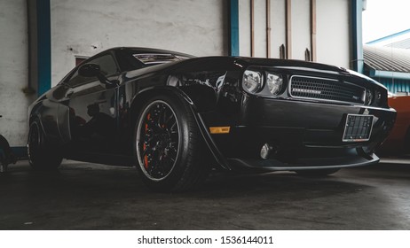 Sungai Besi, Kuala Lumpur - Oct 12 2019: Dodge Challenger At Drive 4 Paul Event