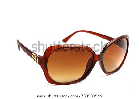 Sunglasses isolated against a white background 