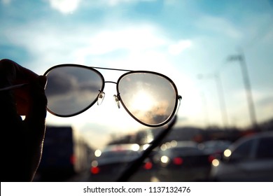 Sunglasses On The Road  - Shutterstock ID 1137132476