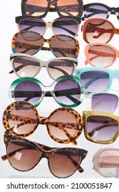 Sunglasses set  Collection different types sunglasses 

