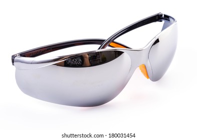 Sunglasses Sport Style On Isolated White Background