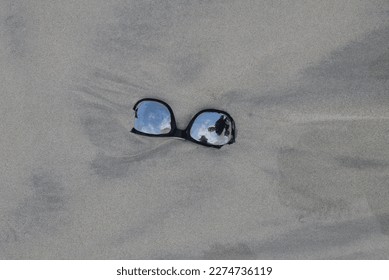 Sunglasss Sand Beach Ocean Sun
