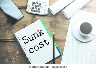 Sunk Cost is shown using a text
