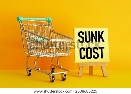 Sunk Cost is shown using a text