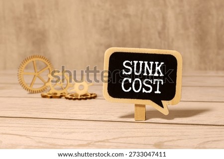 Sunk Cost is shown using a text.