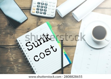 Sunk Cost is shown using a text