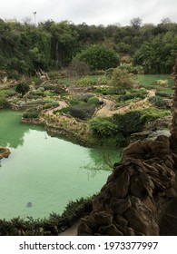 Sunken Japanese Tea Garden In San Antonio, Texas