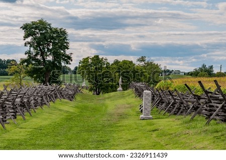 The Sunken Road on an August Afternoon, Antietam National Battlefield, Maryland USA