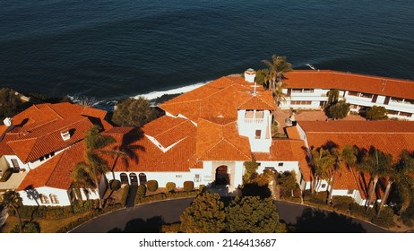 A Sun-kissed Church Along The Southern California Coastline