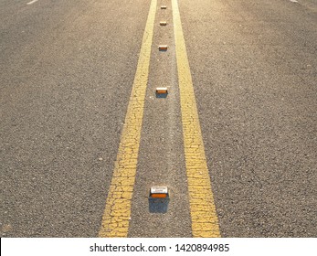 Sunlight And Asphalt Road Lane, Central Line