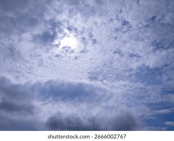 Sunlight Filtering Through a Cloudy Sky