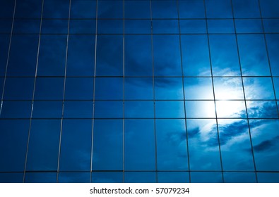 Sunlight Reflection On Glass Building