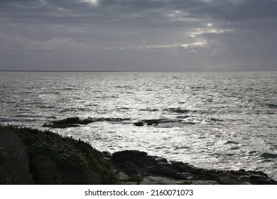 Sunlight Reflection In The Waters Of Foveaux Strait In Bluff, Southland, New Zealand.