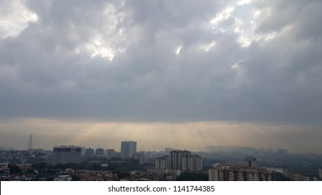 Sunlight shine through clouds