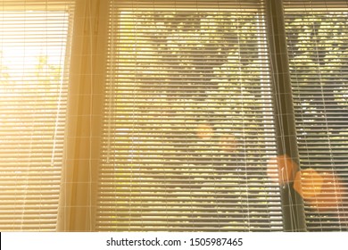 Sunlight Shines Through Open Window Blinds Stock Photo (Edit Now ...