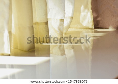 Sunlight shining through certain inside room