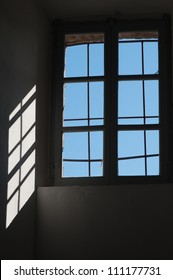 Sunlight Shining Through The Window Inside The Building