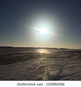 Sunlight in the sky.