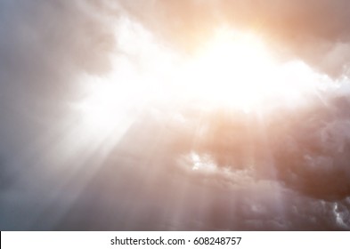 Sunlight Skylight From The Clouds Of Divine Light.