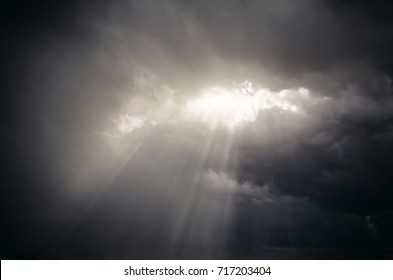 Sunlight Skylight From The Clouds Of Divine Light