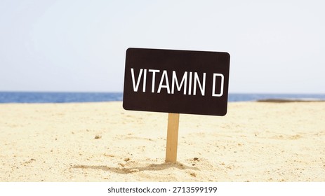 Sunlight as a source of Vitamin D - supplement for human health. Essential vitamins and minerals for humans