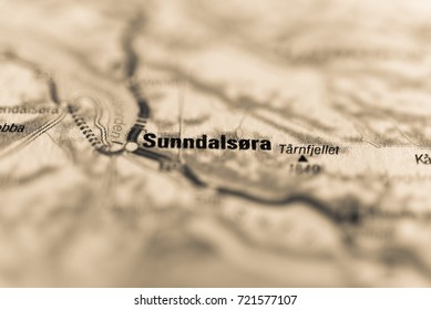 Sunndalsora on map.