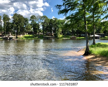 Sunny Afternoon On Lake Cherokee In East Texas.