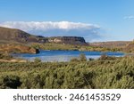 Sunny afternoon at Sun Lakes State Park in Washington State