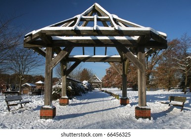 Sunny Ashford, Kent, England In Snow