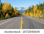 Sunny Autumn Day along the Icefields Parkway