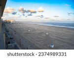 Sunny beach day at seaside in Knokke-Heist 