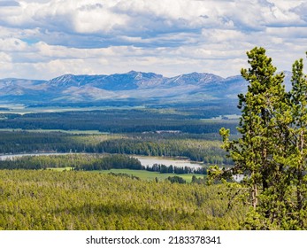 Sunny beautiful landscape along the Elephant Back Mountain Trail in Yellowstone National Park at Wyoming - Shutterstock ID 2183378341
