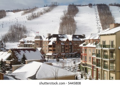 A Sunny Day At Blue Mountain Ski Resort, Ontario