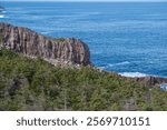 A sunny day, Brook Point. The spectacular multi-coloured rock layers exposed here at Brook Point are from the Crown Hill Formation. -King