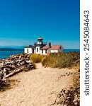 Sunny day at Discovery Park Lighthouse